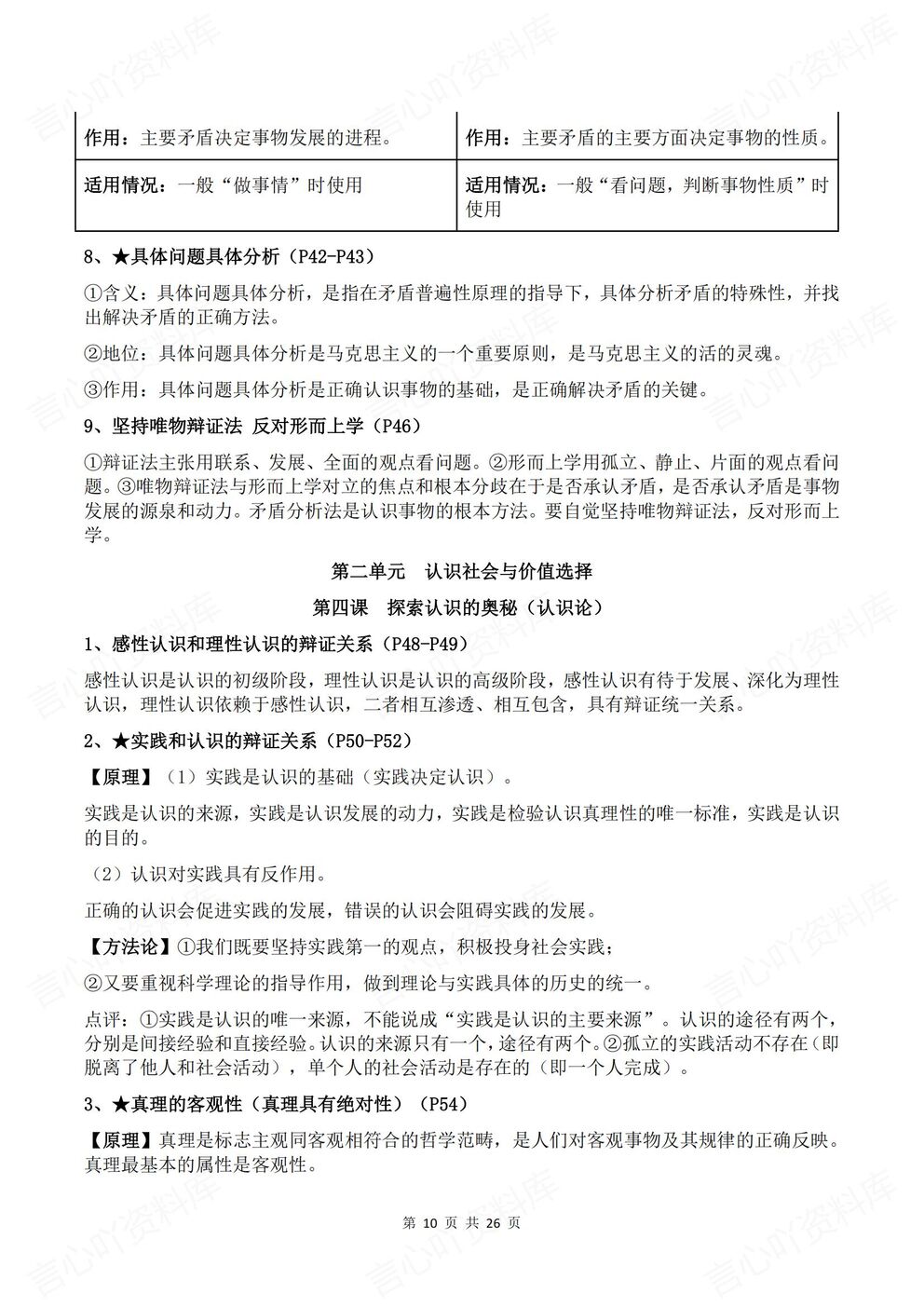 高中政治-必修四新版全册知识点总结《哲学与文化》插图高中政治3