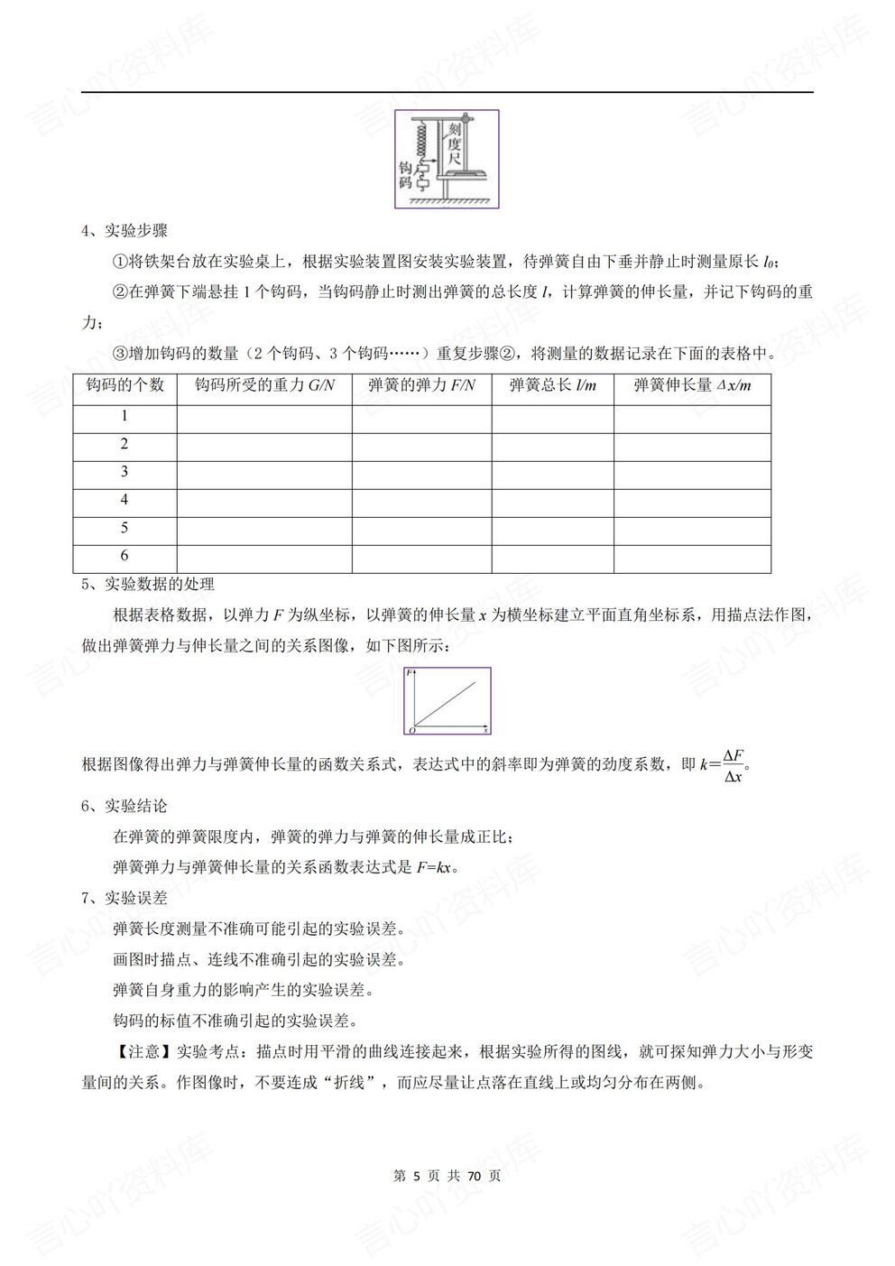 高中物理-高考力学实验专项专题训练练习含解析插图高中物理4