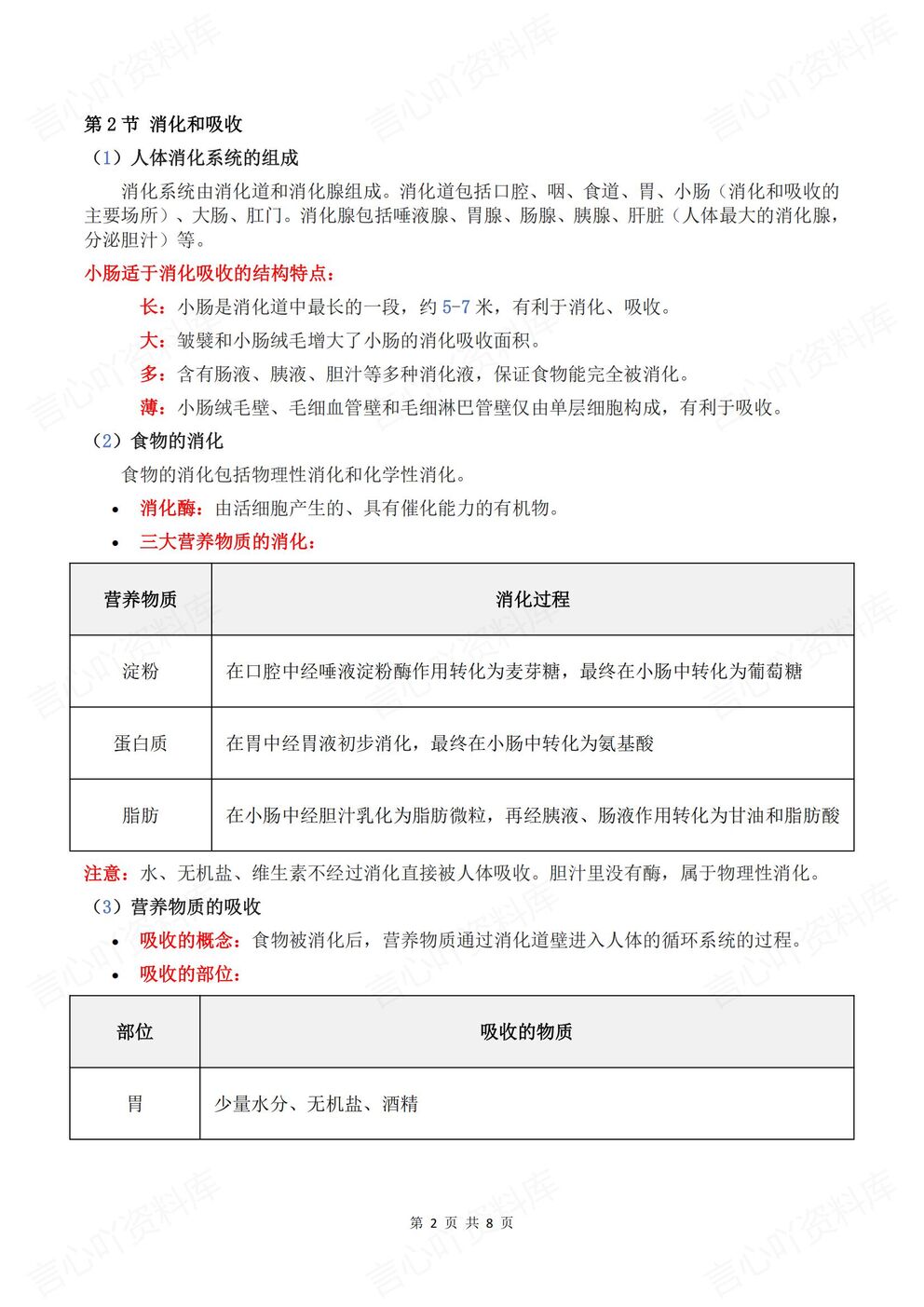 初中生物-八年级上新教材苏教初二上单元知识点总结（全）插图初中生物1