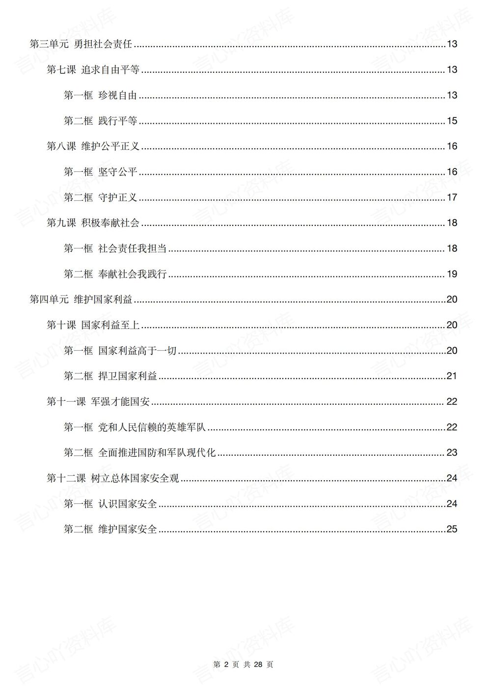 初中道法-八年级上新教材初二上册全册知识点汇总梳理插图初中道法1