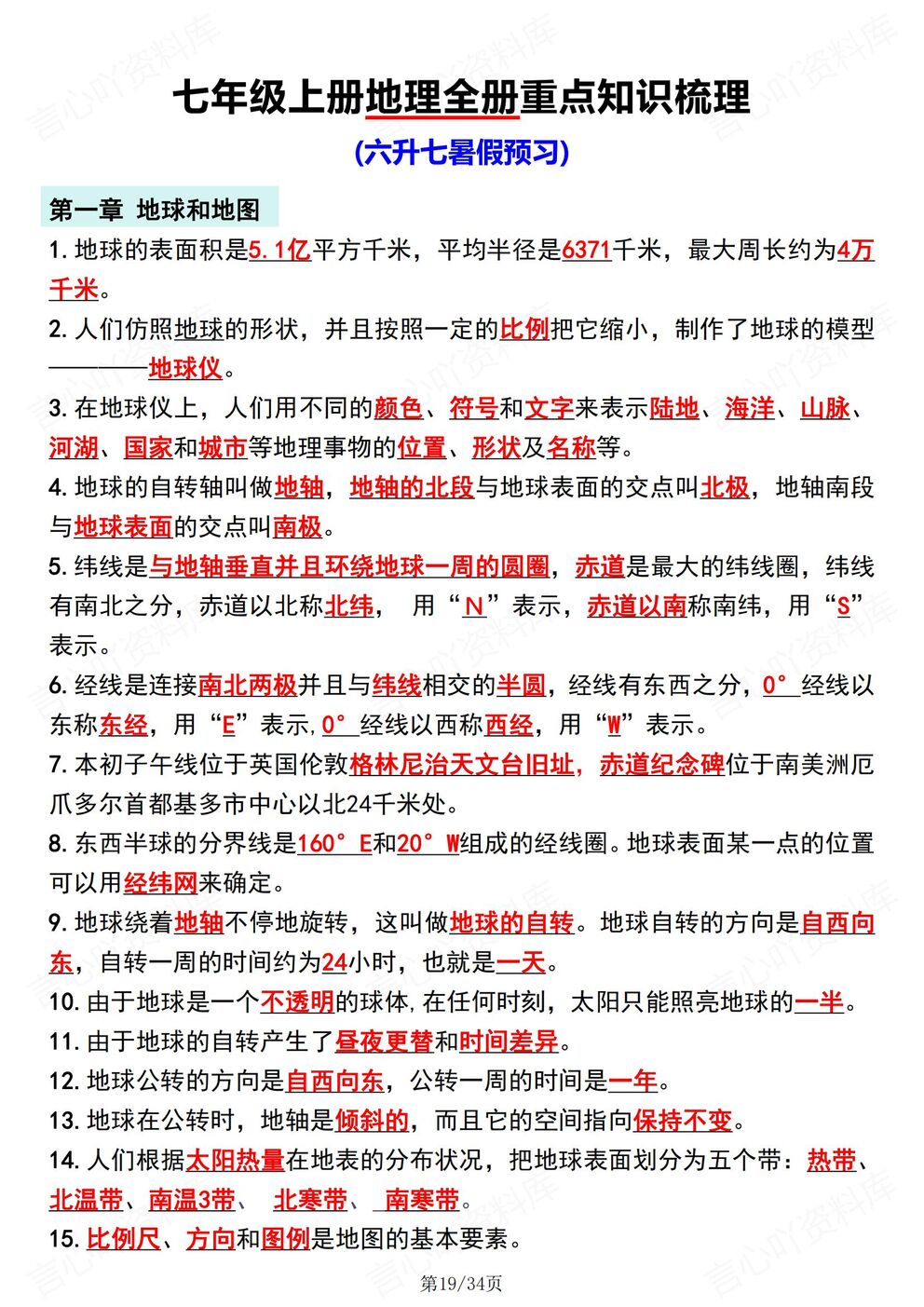 初中道法-新初一小升初小四门预习史地生道七上知识预习插图初中道法5