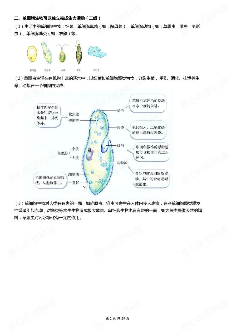 初中生物-中考复习中考生物复习专题知识手册归纳插图初中生物1