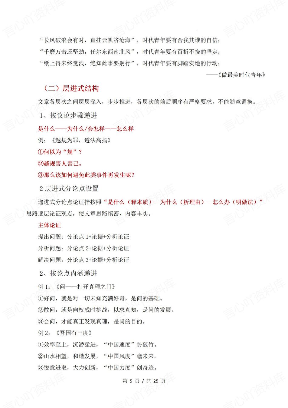 高中语文-议论文结构分论点设置方法插图高中语文4