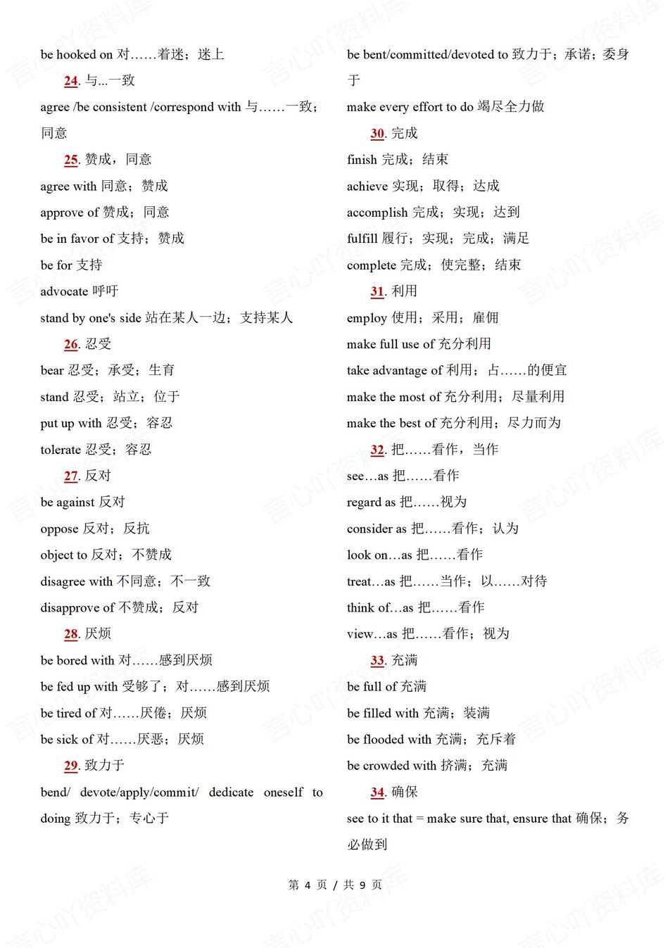 高中英语-高考复习100组高频常见同义词替换清单高考英语复习（全）插图高中英语3