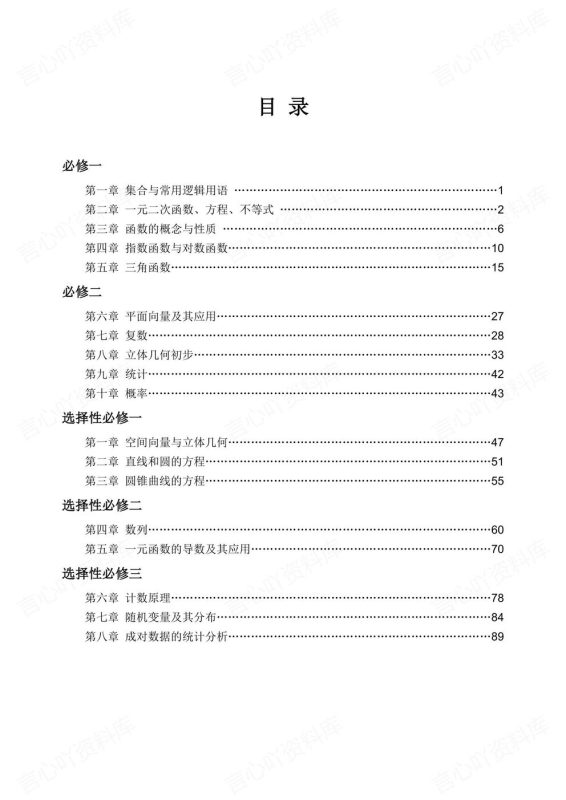 高中数学-高考复习知识梳理例题练习高三回归教材 - 言心吖资料库-言心吖资料库