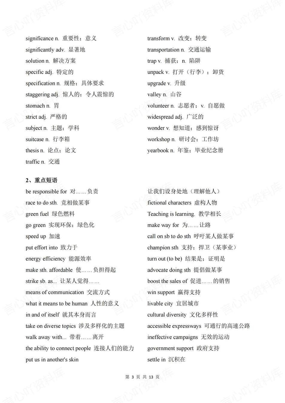 高中英语-词汇短语2025高考真题清单分类速记高考专题知识汇总（全）插图高中英语2