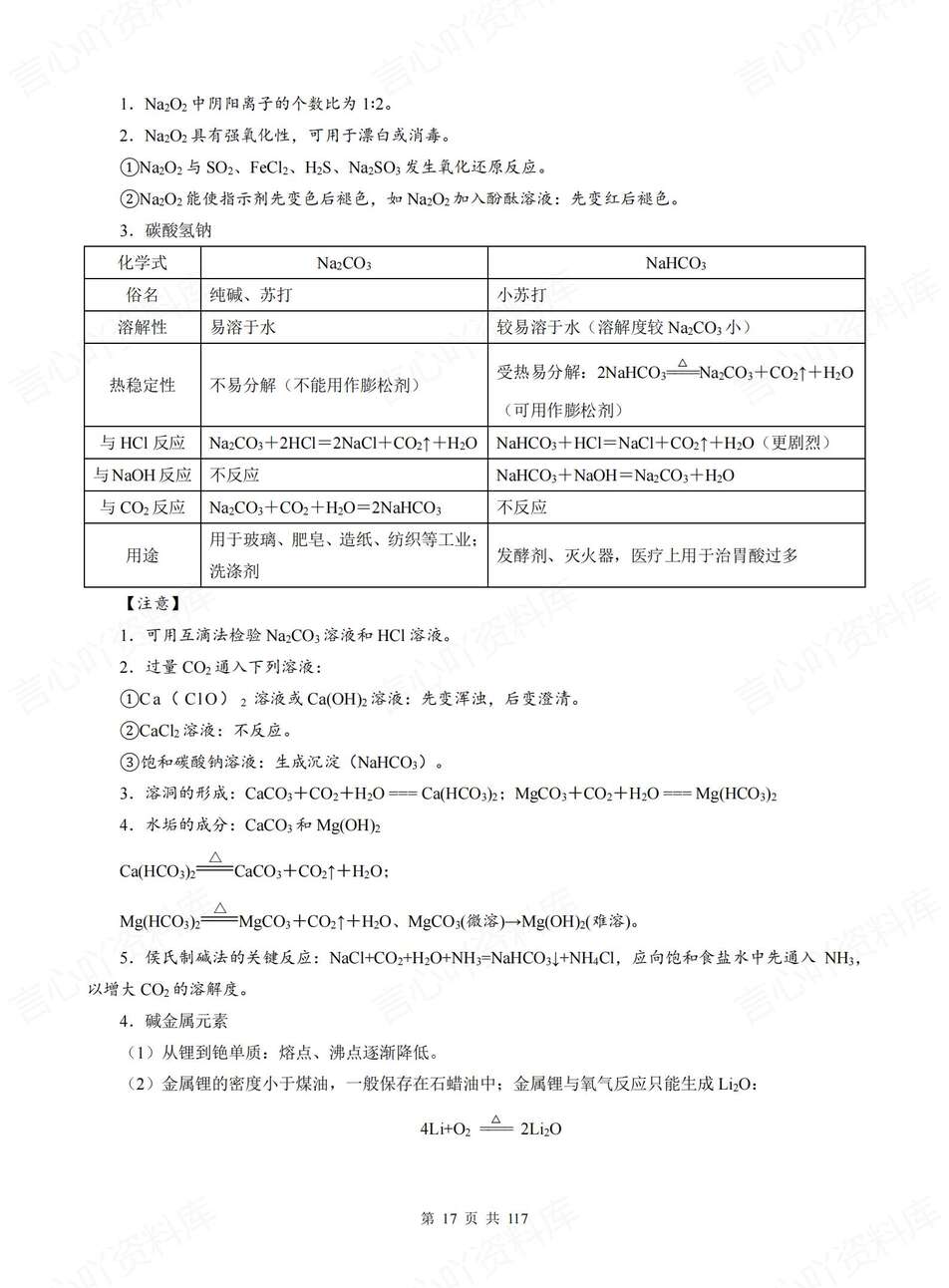高中化学-必修选必全五册知识归纳梳理教材知识归纳插图高中化学5
